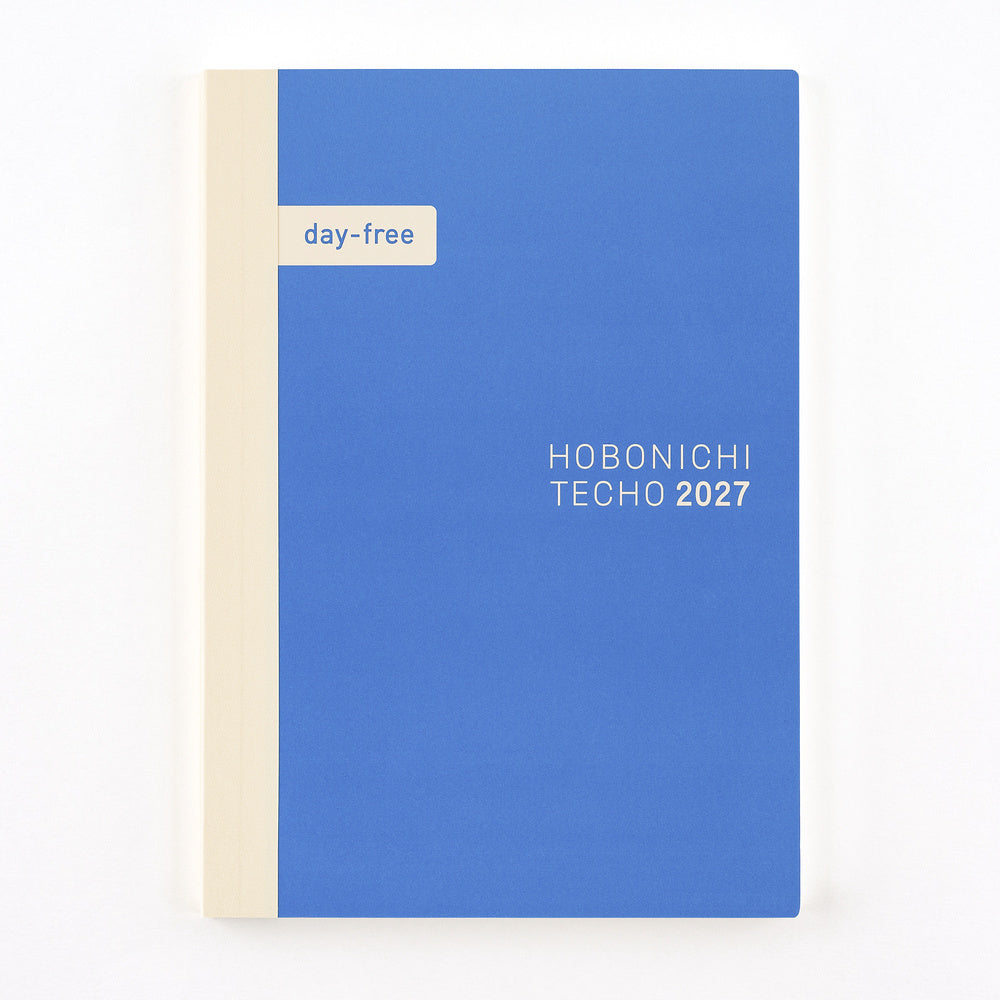2027 Japanese Day-Free Book [A5 size/Monthly/Jan start/Mon start]