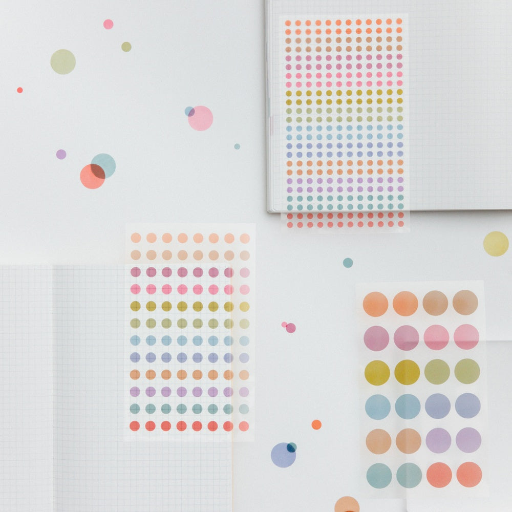 TSUKI no IRO: Transparent Dot Stickers (6mm)