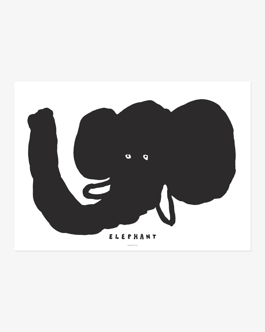 Warmgrey tail plakat - ELEPHANT [300x400mm]