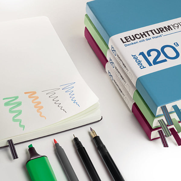 LEUCHTTURM1917 Notebook 120G - A5 Hard Cover Sage Blank