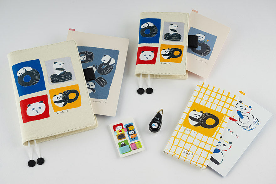 Jin Kitamura: Hobonichi Translucent Sticky Notes - Love it (Panda)