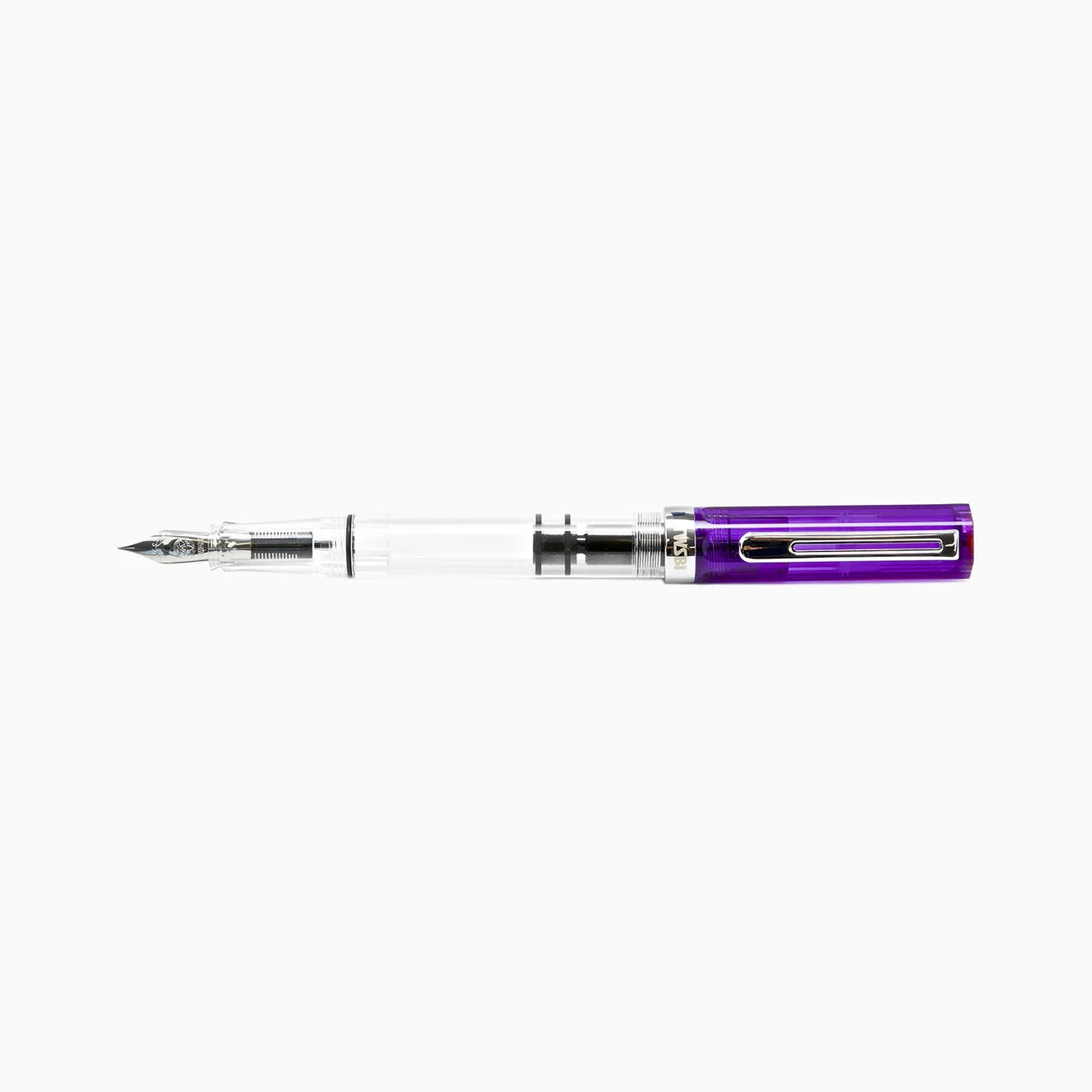 TWSBI ECO TRANSPARENT PURPLE FOUNTAIN PEN - EF/F/M