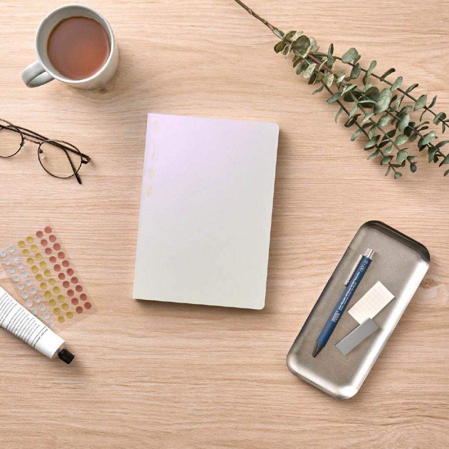 STÁLOGY 1/2 Year Notebook Grid [A5] Aurora White
