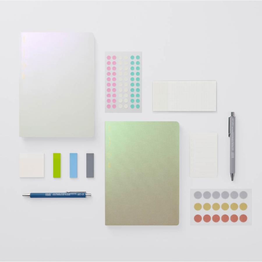 STÁLOGY 1/2 Year Notebook Grid [A5] Aurora White