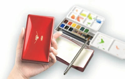 Holbein vatnslitir 12 litir - ferðasett