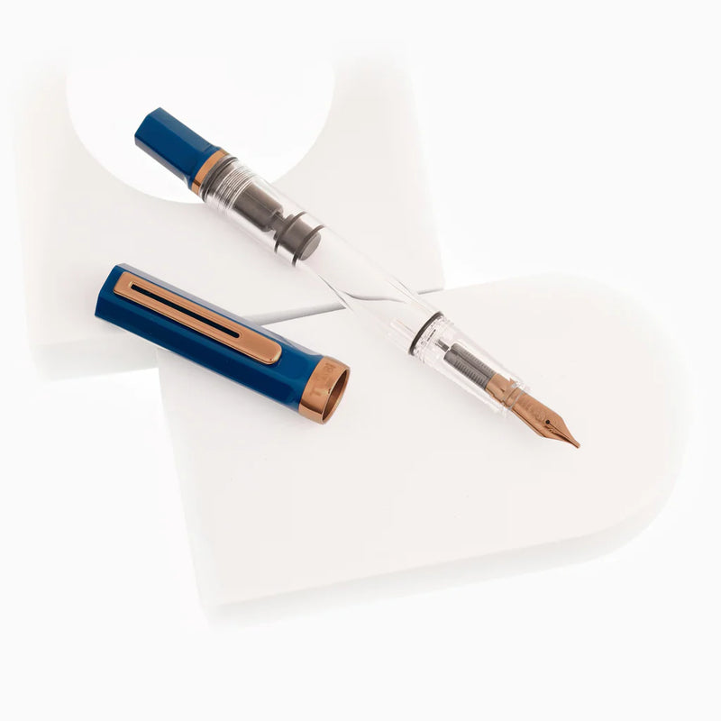 TWSBI ECO INDIGO BLUE WITH BRONZE FOUNTAIN PEN