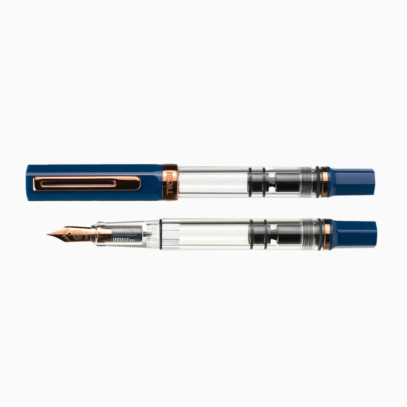 TWSBI ECO INDIGO BLUE WITH BRONZE FOUNTAIN PEN