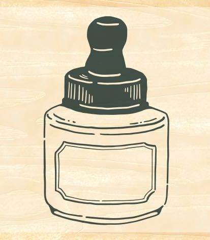 Beverly Rubber Stamp - Blek