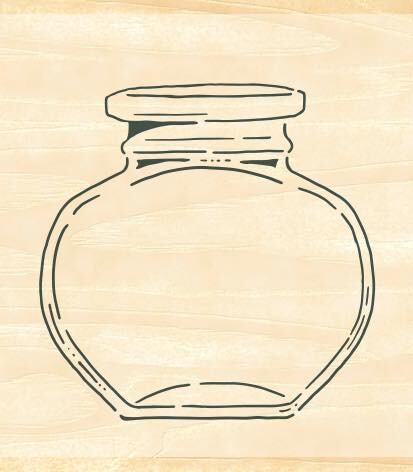 Beverly Rubber Stamp - Krukka