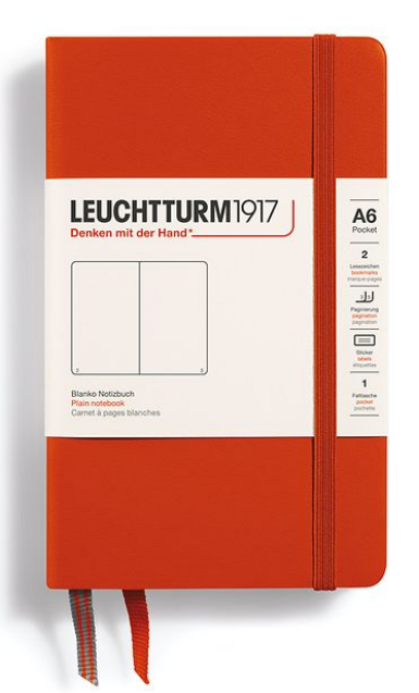 LEUCHTTURM1917 Notebook - A6 Soft Cover Fox Red (Blank)