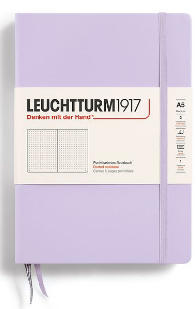 LEUCHTTURM1917 Notebook A5 Hard Cover - Lilac (Dotted)