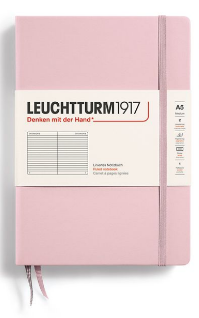 LEUCHTTURM1917 Notebook A5 Hard Cover - Powder (Lined)