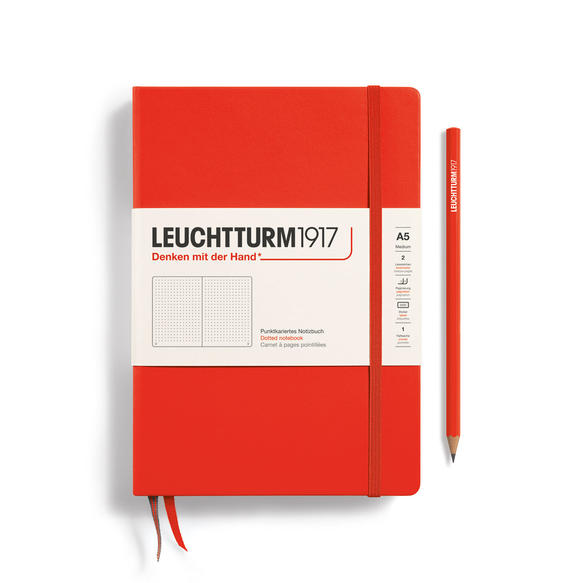 LEUCHTTURM1917 Notebook - A5 Hard Cover Lobster (dotted)
