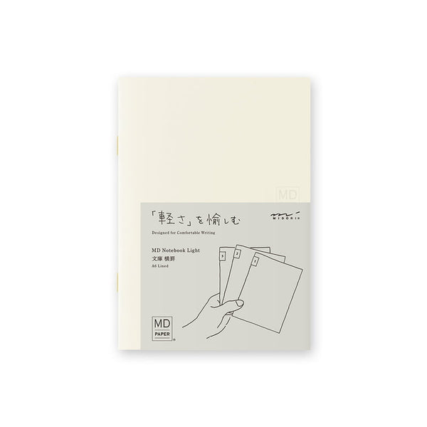 MD Notebook Light A6 - Lined 3pcs pack