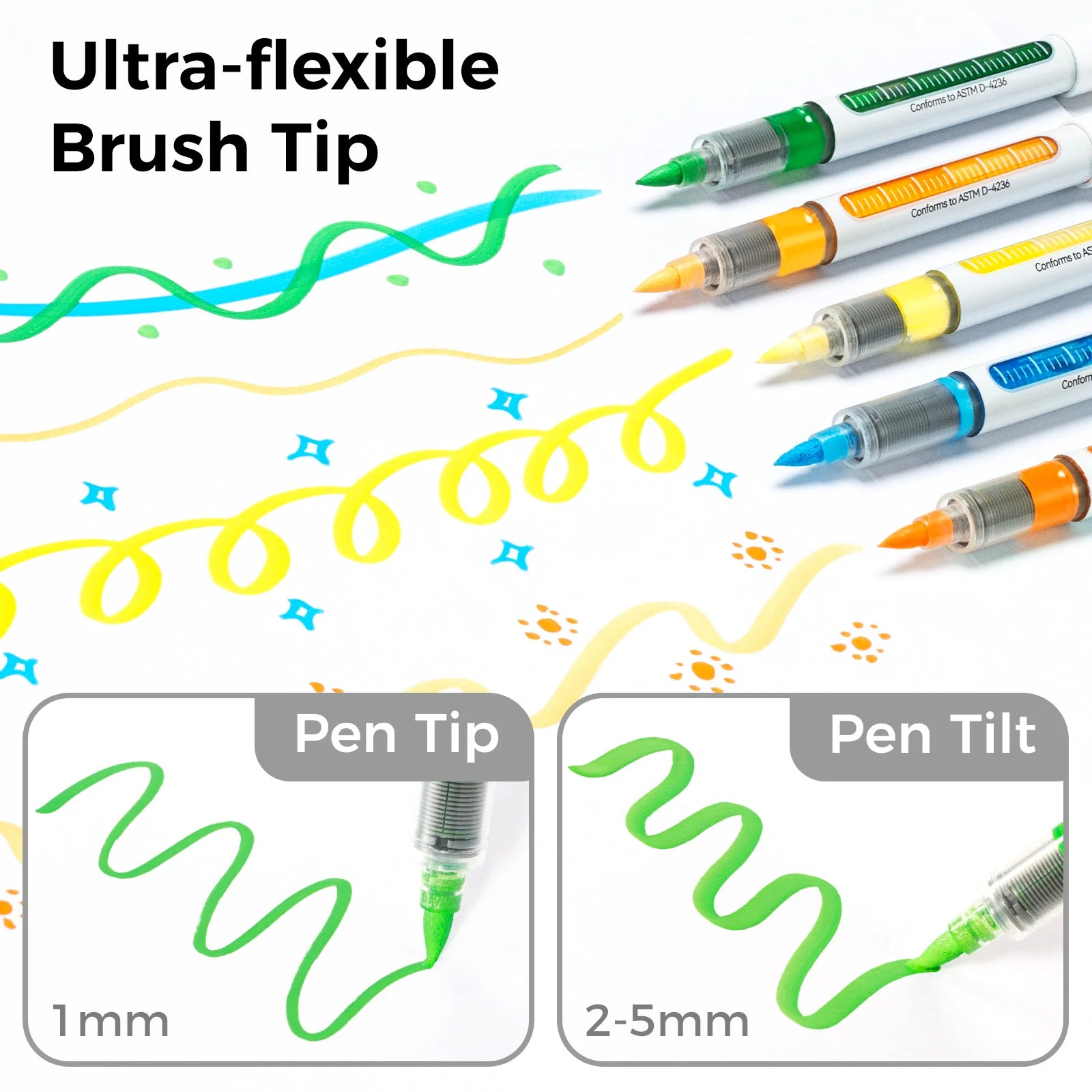 Ohuhu Nahuku akrýl litir [24stk - brush]
