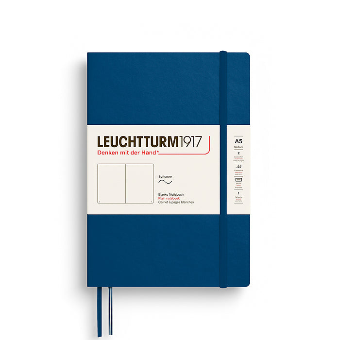 LEUCHTTURM1917 Notebook - A5 Soft Cover Indigo (auðar síður)