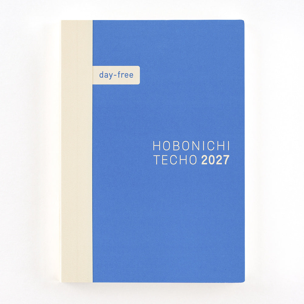 2027 Japanese Day-Free Book [A6 size/Monthly/Jan start/Mon start]