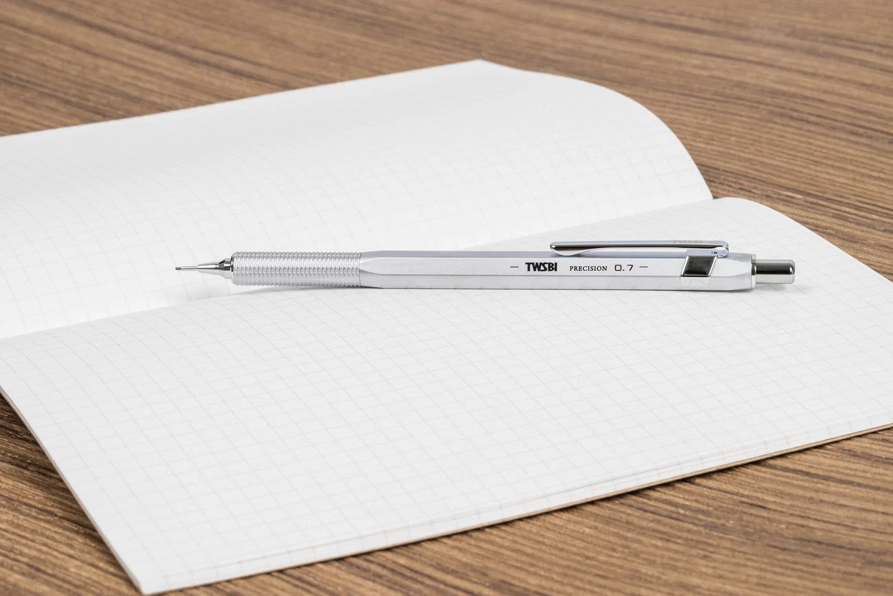 TWSBI Precision RT Pipe Pencil 0.5mm - Matt Silver