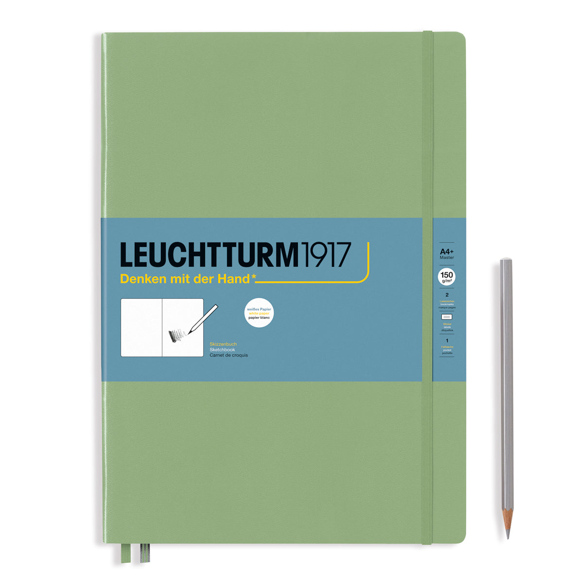 LEUCHTTURM1917 - Skissubók A4+ Master (225 x 315mm) - Sage
