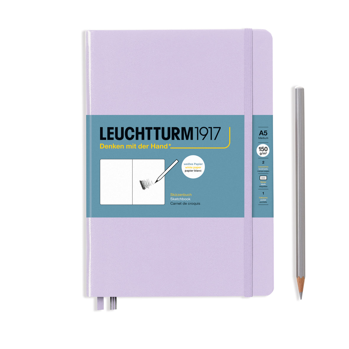 LEUCHTTURM1917 - Skissubók A5 Medium (145 x 210mm) - Lilac