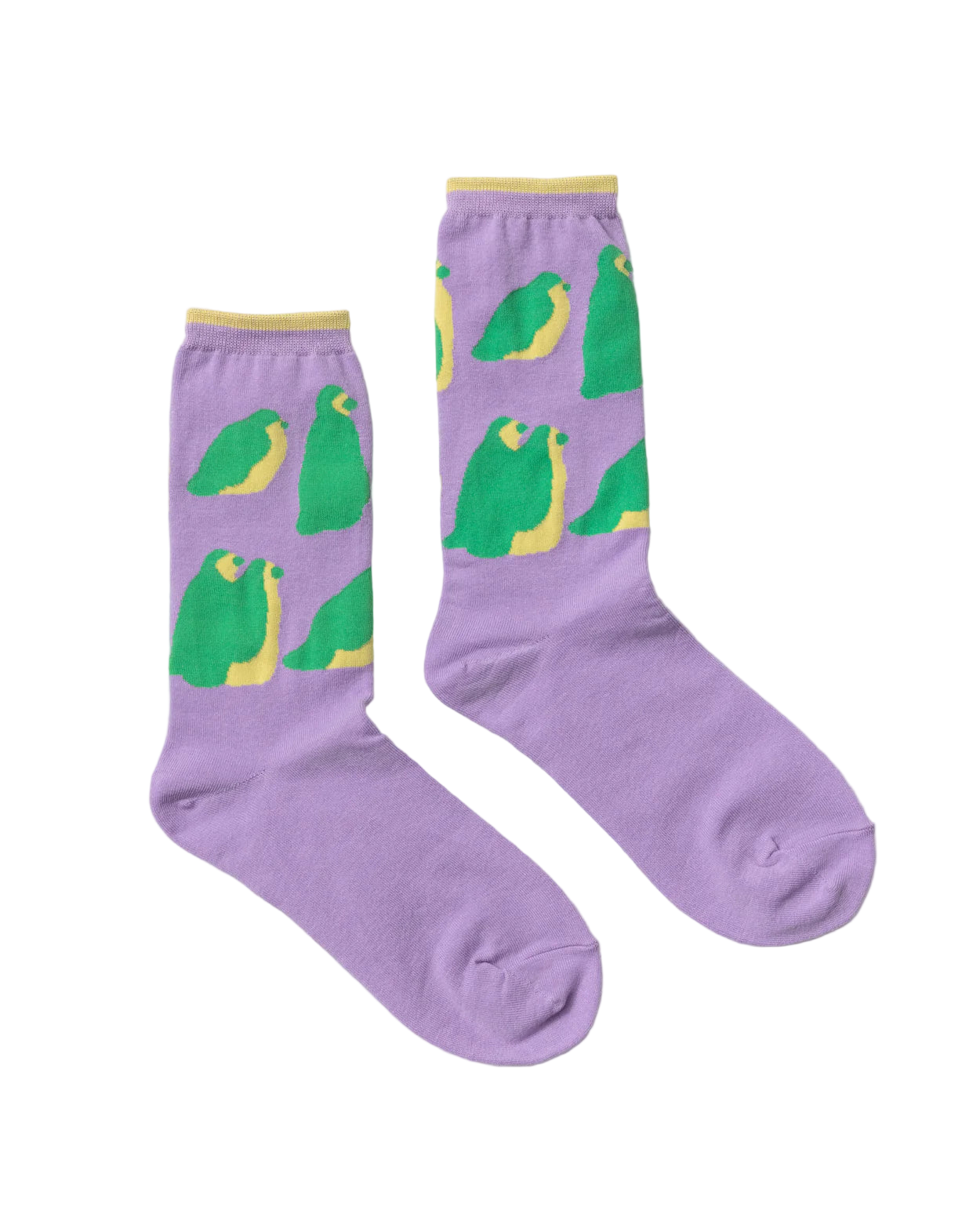 Warmgrey Tail sokkar - penguins violet