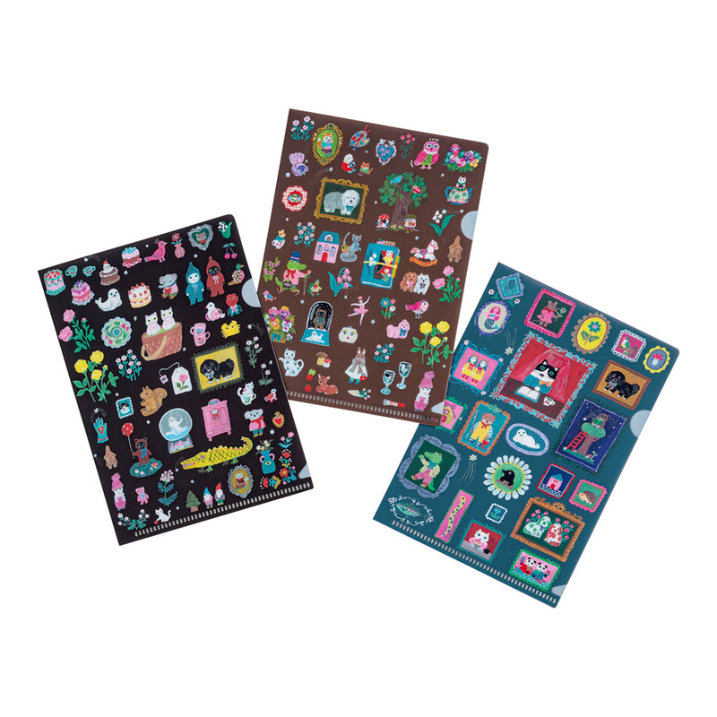 Yumi Kitagishi: Hobonichi Folder Set of 3 for A6 Size (Little Gifts)