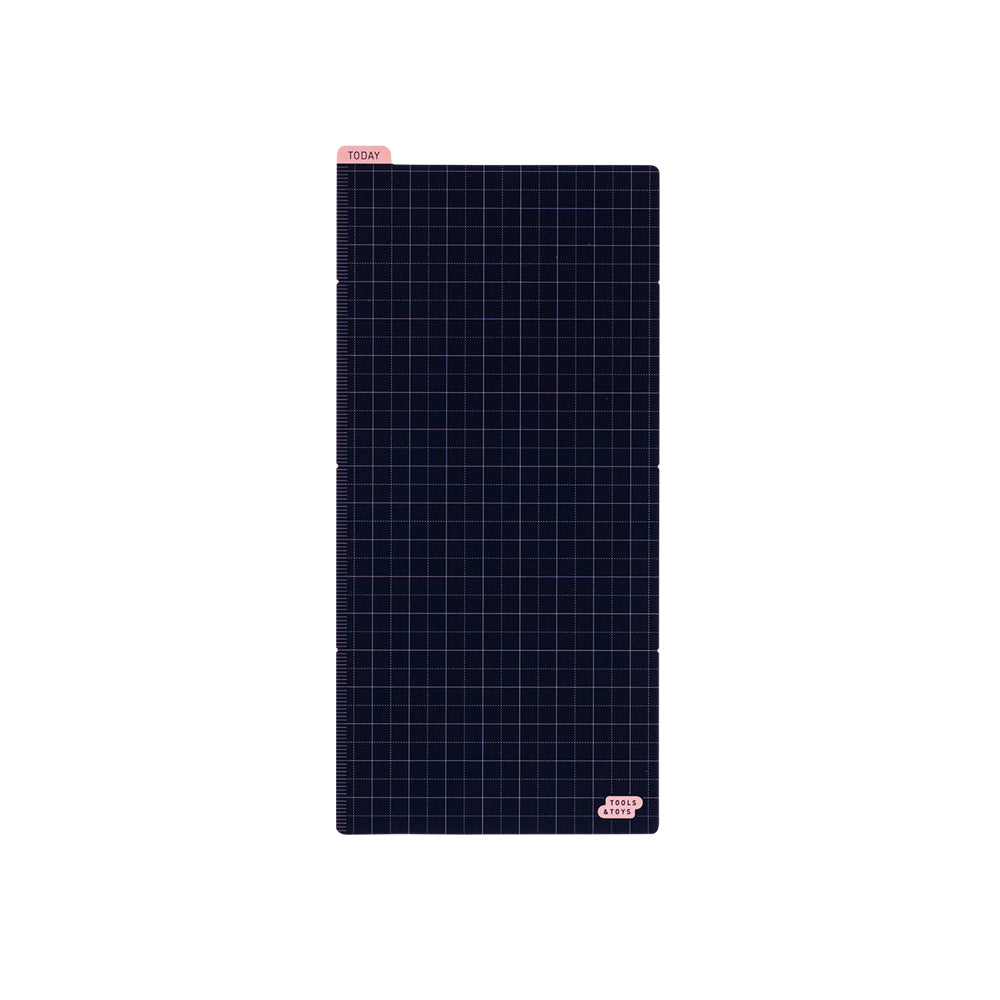 Hobonichi Pencil Board - Weeks (Navy x Pink)