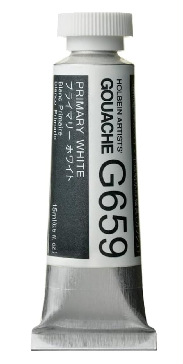 Holbein Artist Gouache Paint 15ml Primary White (G659)