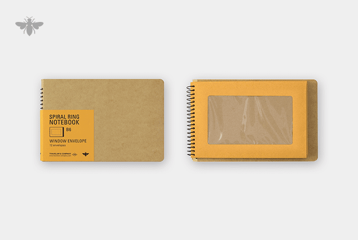 TRC SPIRAL RING NOTEBOOK - B6 - Window Envelope