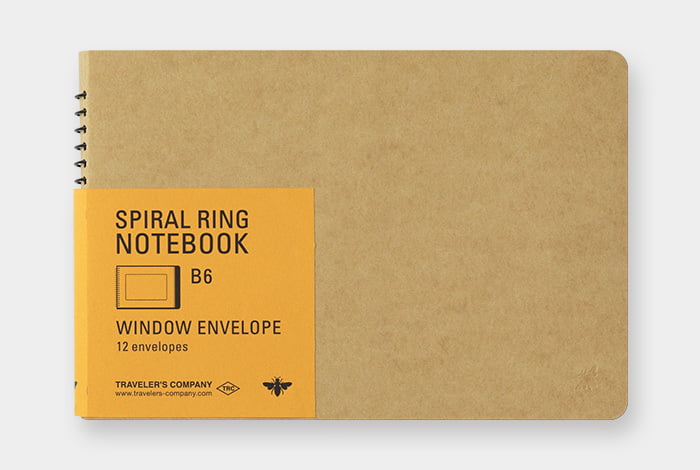 TRC SPIRAL RING NOTEBOOK - B6 - Window Envelope