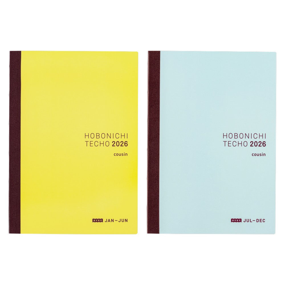 2026 Japanese Cousin Avec Books [A5/Jan Start/Mon Start/6-Month x 2]