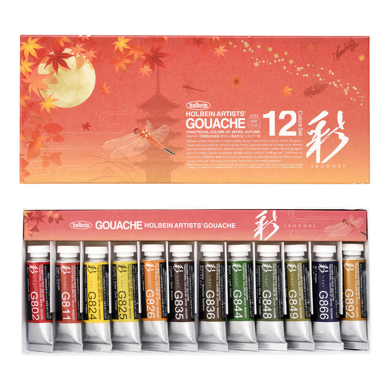 Holbein Acrylic Gouache Traditional Colors of Japan - Autumn