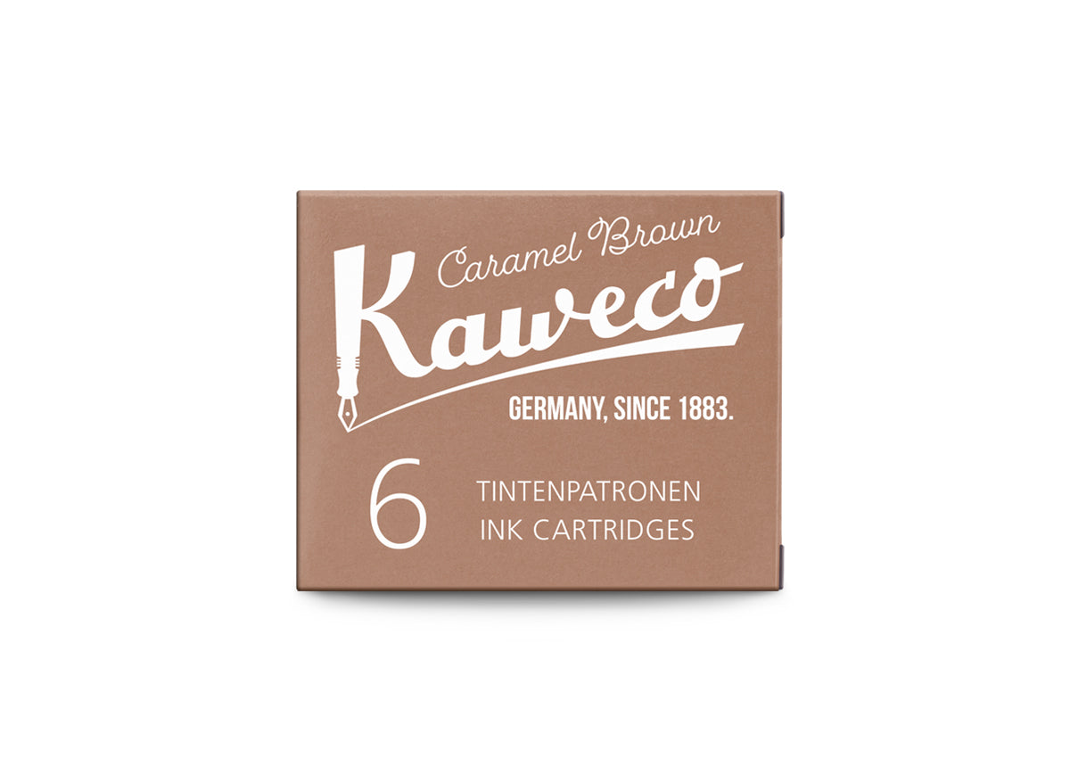 Kaweco stutt blekhylki 6stk - Caramel Brown