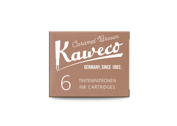 Kaweco stutt blekhylki 6stk - Caramel Brown