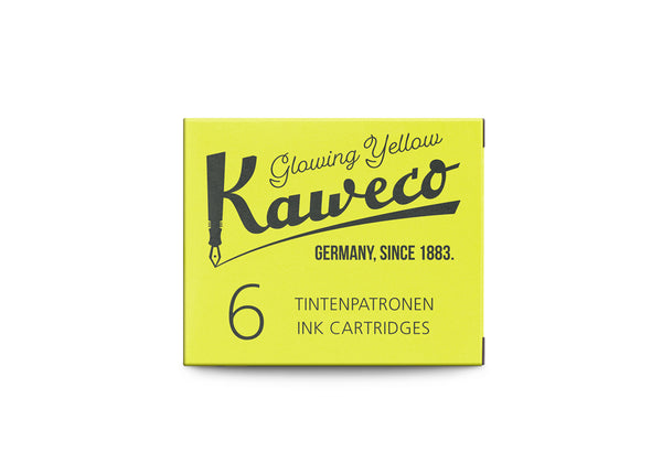 Kaweco stutt blekhylki 6stk - Highlighter Yellow
