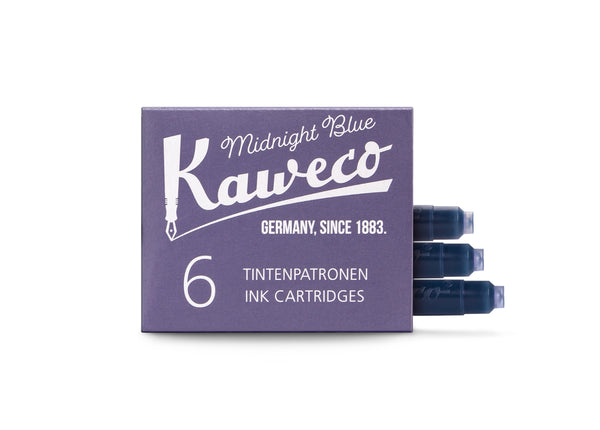 Kaweco stutt blekhylki 6stk - Midnight Blue