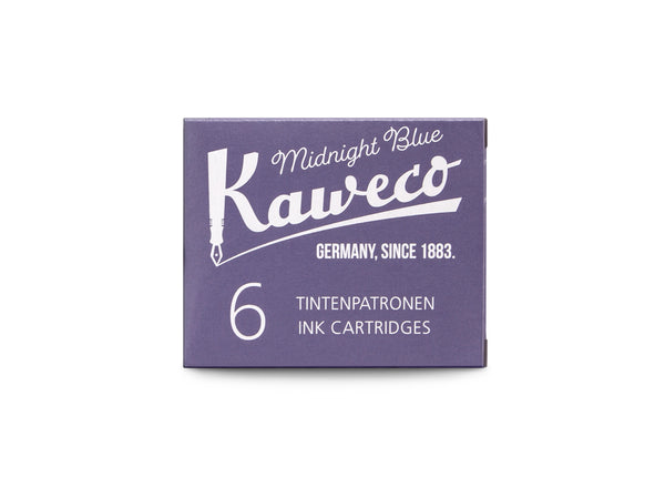 Kaweco stutt blekhylki 6stk - Midnight Blue