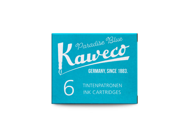 Kaweco stutt blekhylki 6stk - Paradise Blue