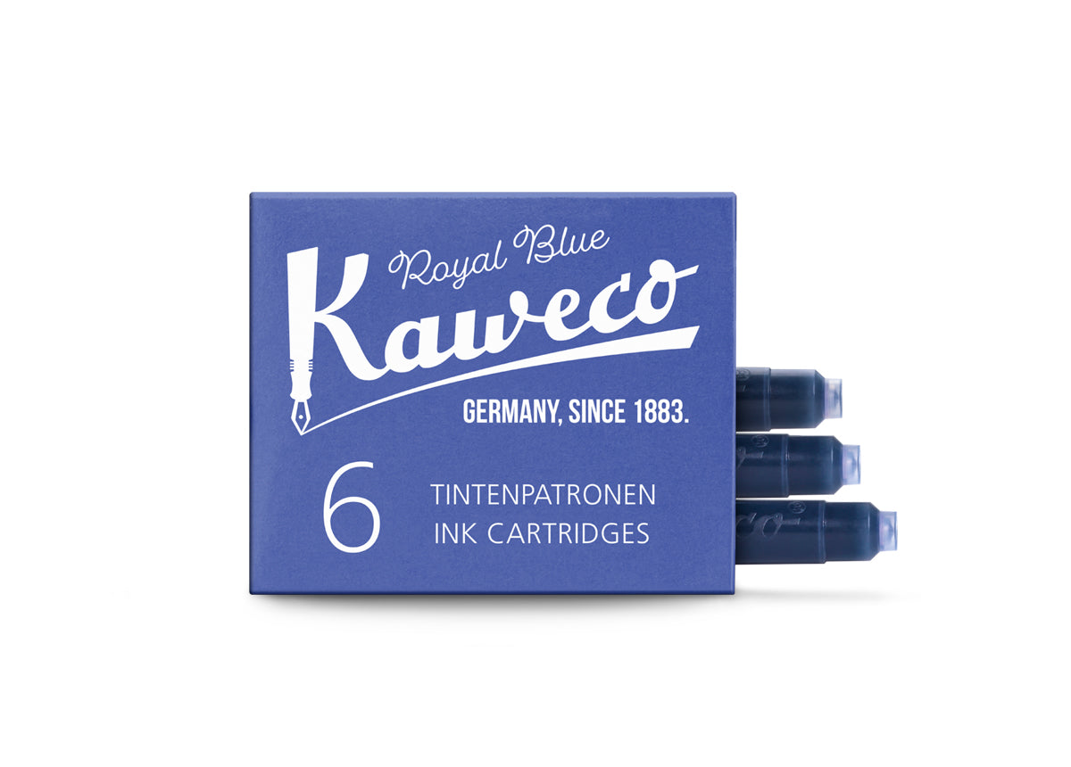 Kaweco stutt blekhylki 6stk - Royal Blue