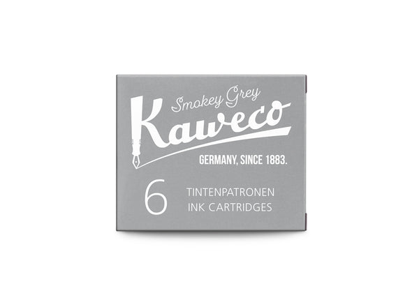 Kaweco stutt blekhylki 6stk - Smokey Grey