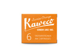 Kaweco stutt blekhylki 6stk - Sunrise Orange