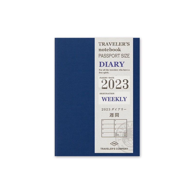 TRC Passport Size - diary weekly and memo  (júlí-des) 2023