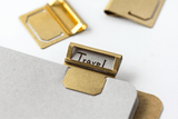 TRC Brass Index Clips