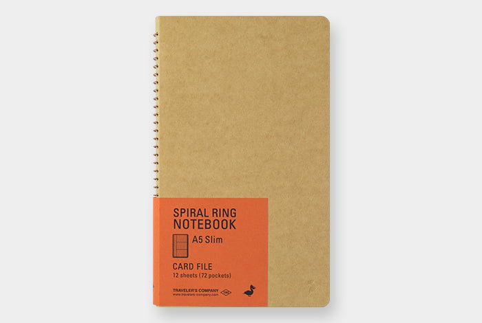 TRC SPIRAL RING NOTEBOOK - A5 Slim - Card File