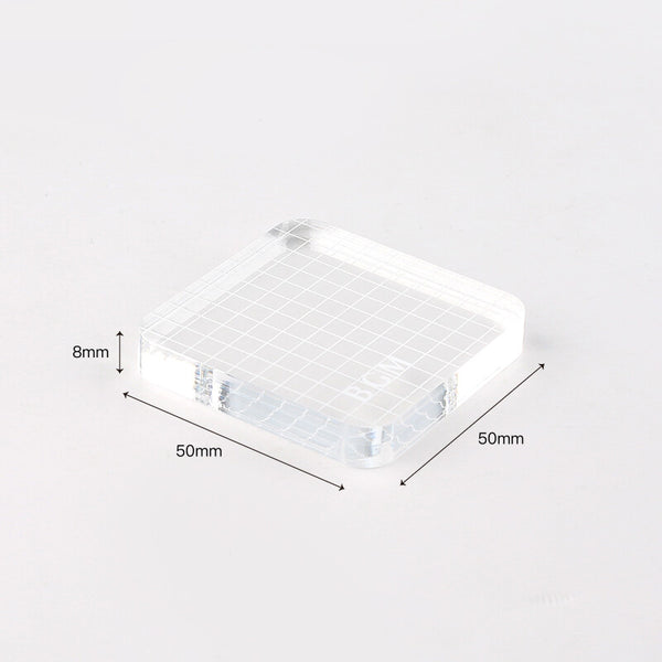 Clear Stamp - spjald 50x50x8mm