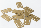 TRC Brass Numbered Clips