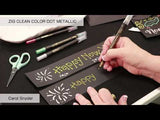 ZIG Clean Color Dot Metallic - 6 Color Set