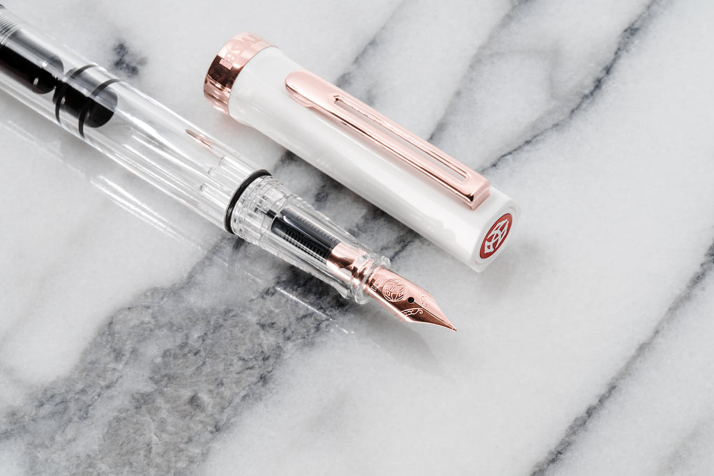 TWSBI ECO WHITE ROSEGOLD FOUNTAIN PEN