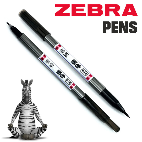 ZEBRA Brush Pen - Bristles / Hard