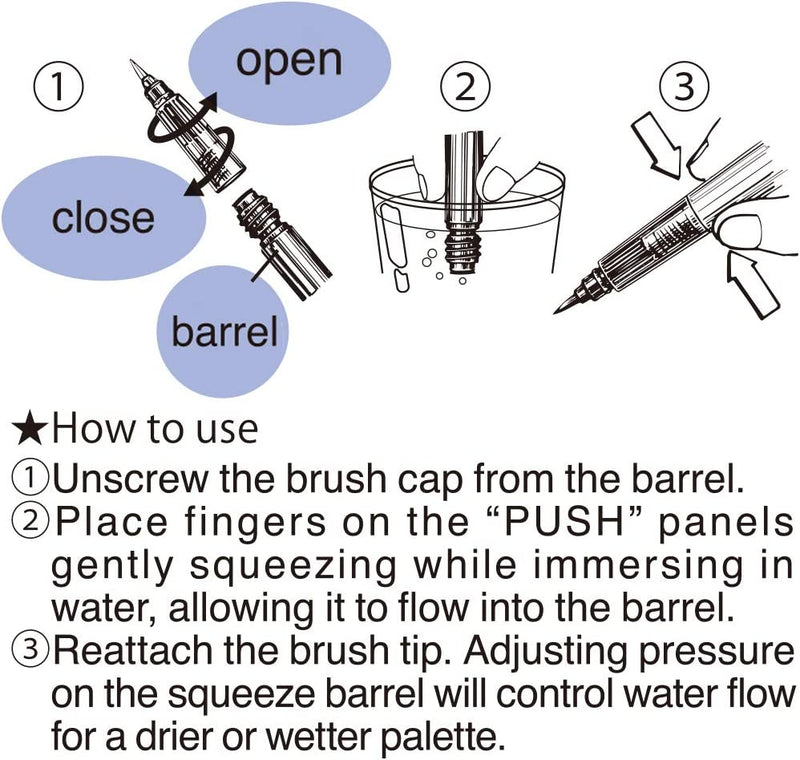 Kuretake Fis Water Brush Pen - S